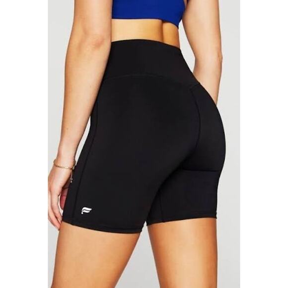 NWT Fabletics Anywhere Motion365+ High-Waisted 6'' Short in Black Size Medium - Picture 2 of 10